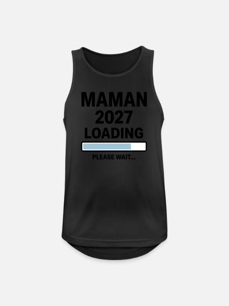 Design Mom 2027 Loading Pregnancy - Men's Breathable Tank Top - black