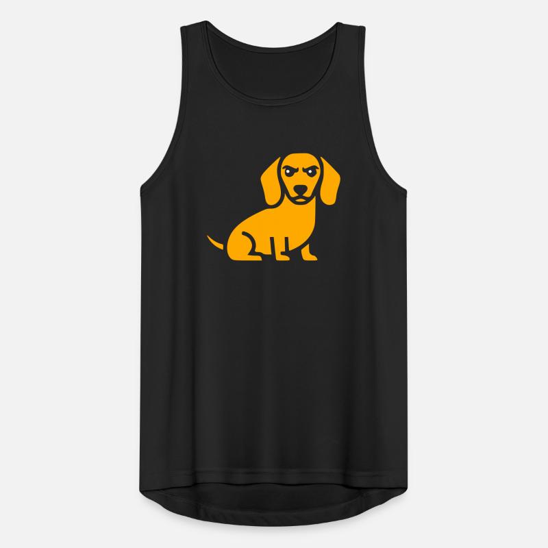 Conception de la Surface Dachshund Dog Débardeur respirant Homme