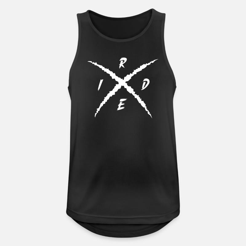Ride - Männer Tank Top atmungsaktiv - Schwarz