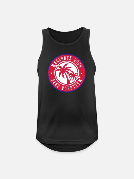 Mallorca 2026 Palm Trees - Men's Breathable Tank Top - black