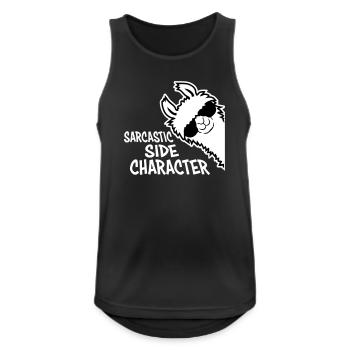 Lama Alpaka Sarcastic Side Character Sarkastisch - Männer Tank Top atmungsaktiv - Schwarz - Vorne - Nick (188cm)