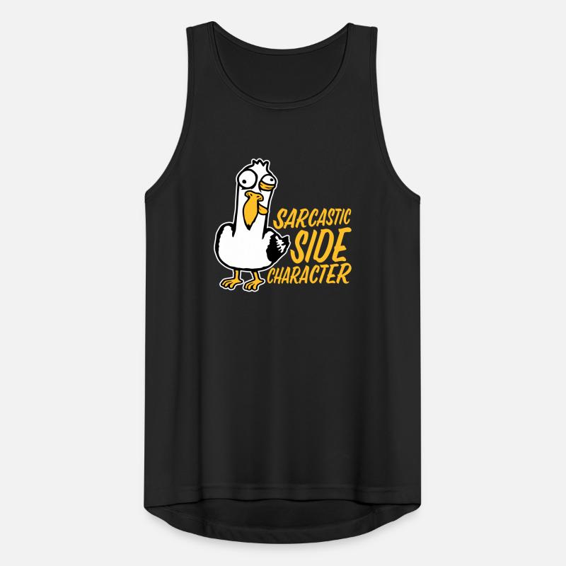 Verrückte Möwe Sarcastic Side Character Lustig Männer Tank Top atmungsaktiv