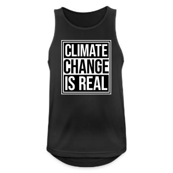 Climate Change Is Real Climate Change Science - Men's Breathable Tank Top - black - Front - Nick (188cm)