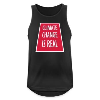 Climate Change Is Real Climate Change Science - Men's Breathable Tank Top - black - Front - Nick (188cm)