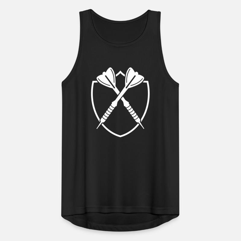 Darts Shield Cross – Precision Symbol Men's Breathable Tank Top