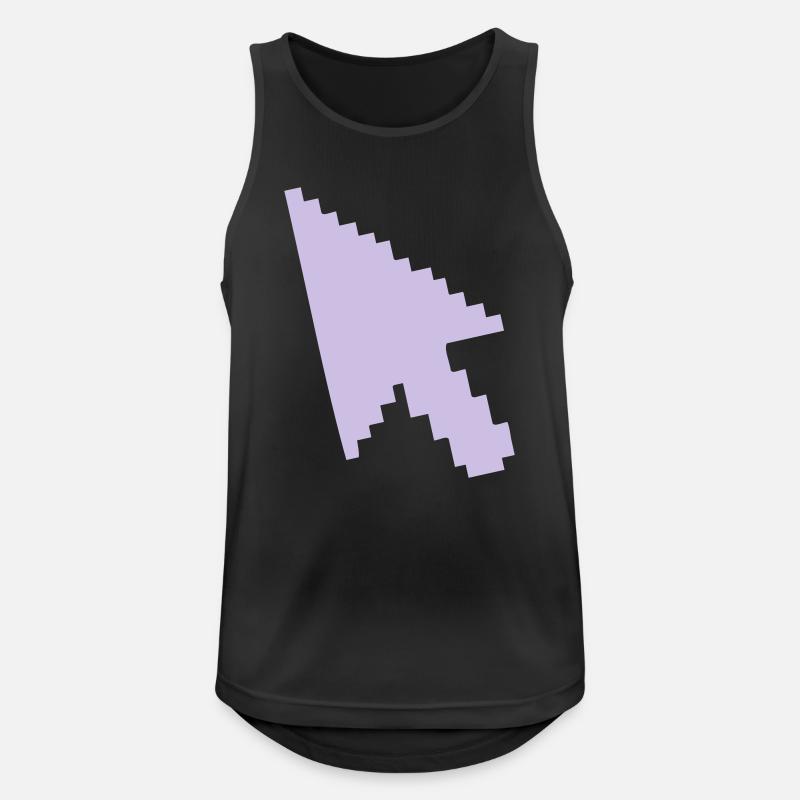 Pointer Mouse Silhouette - Men's Breathable Tank Top - black