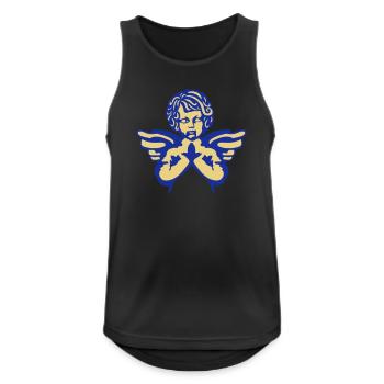 Engel Figur Flügeln - Männer Tank Top atmungsaktiv - Schwarz - Vorne - Nick (188cm)