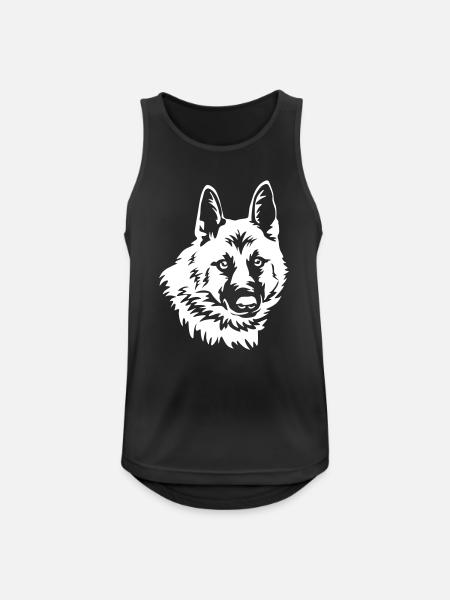 Hällefors Elkhound "Black Edition" - Men's Breathable Tank Top - black