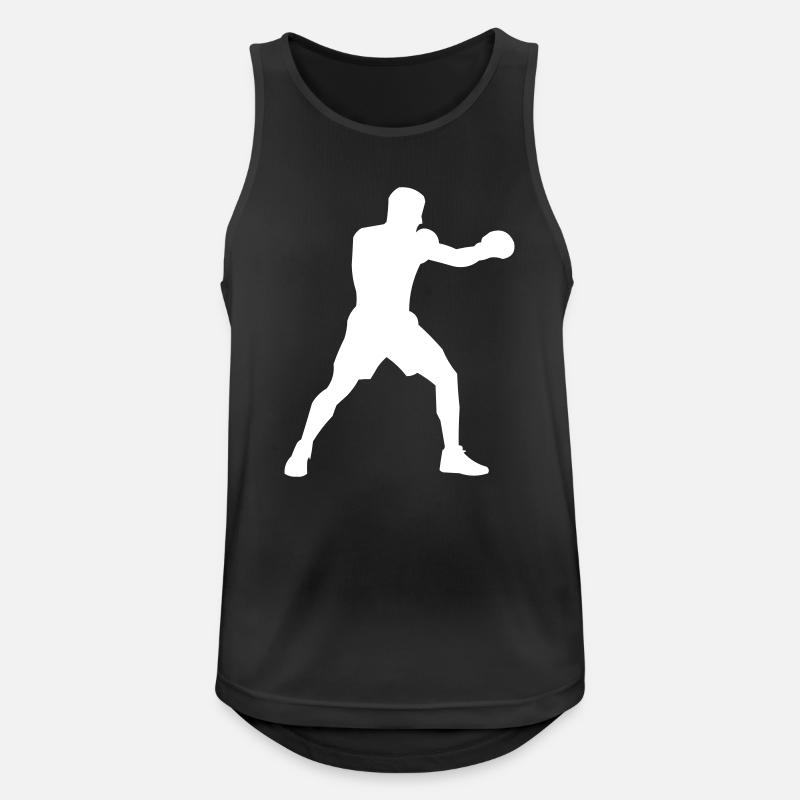 Boxsilhouette Power Boost - Men's Breathable Tank Top - black