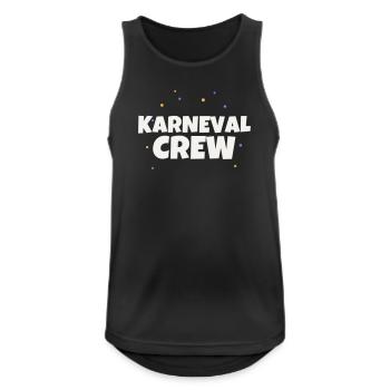Karneval Crew Fasching Kostuem Party Gruppe Feiern - Männer Tank Top atmungsaktiv - Schwarz - Vorne - Nick (188cm)