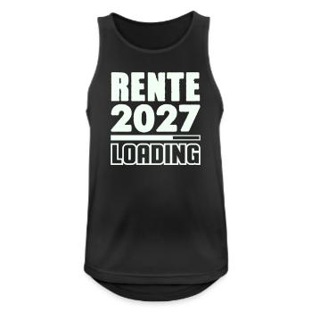 Pension 2027 Loading - Men's Breathable Tank Top - black - Front - Nick (188cm)