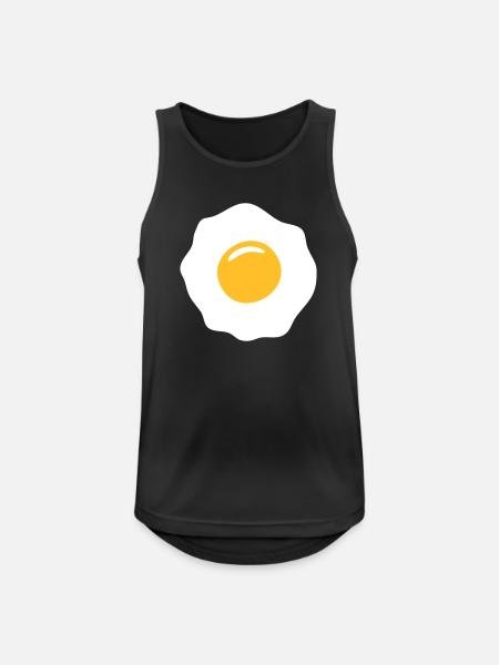 egg ei spiegelei - Débardeur respirant Homme - noir