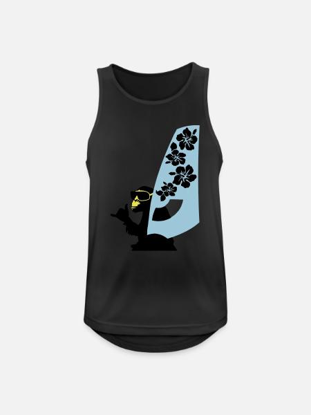 windsurfer - Men's Breathable Tank Top - black