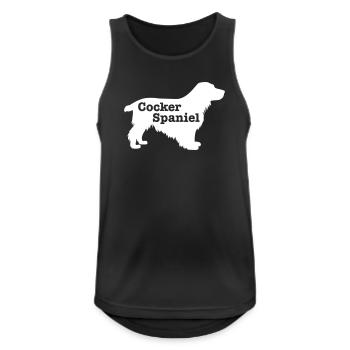 Cocker Spaniel - Men's Breathable Tank Top - black - Front - Nick (188cm)