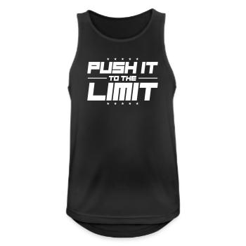 Push It To The Limit - Men's Breathable Tank Top - black - Front - Nick (188cm)