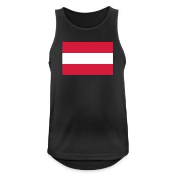 Zeig dein österreichisches Stolz! - Männer Tank Top atmungsaktiv - Schwarz - Vorne - Nick (188cm)