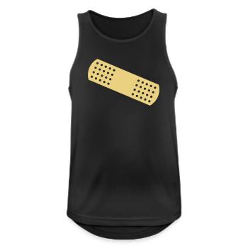 Band-aid - Men's Breathable Tank Top - black - Front - Nick (188cm)