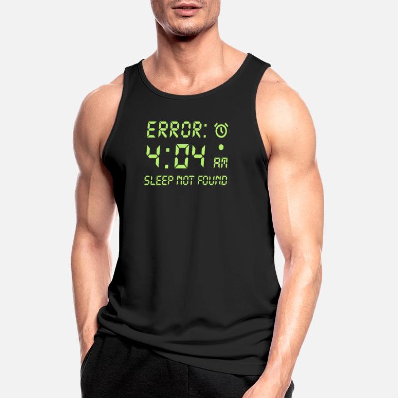 Error 404, sleep not found funny programmer gamer Men's Breathable Tank Top