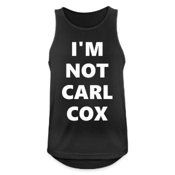 ICH BIN NICHT CARL COX - Männer Tank Top atmungsaktiv - Schwarz - Vorne - Nick (188cm)