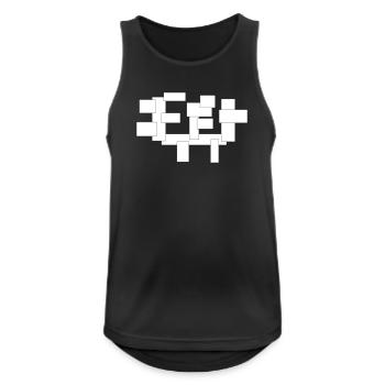 rectangles just squares in composition - Men's Breathable Tank Top - black - Front - Nick (188cm)