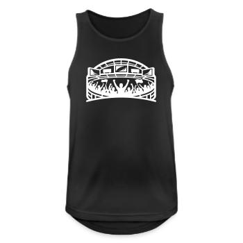 Stadion Fans Silhouette - Männer Tank Top atmungsaktiv - Schwarz - Vorne - Nick (188cm)