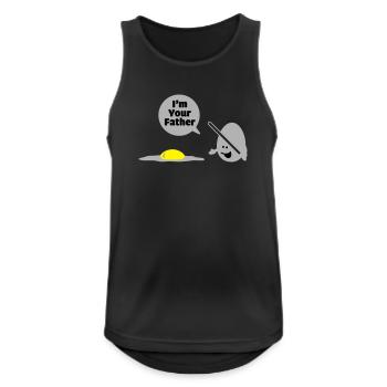 egg vader - Men's Breathable Tank Top - black - Front - Nick (188cm)