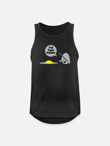 egg vader - Débardeur respirant Homme - noir
