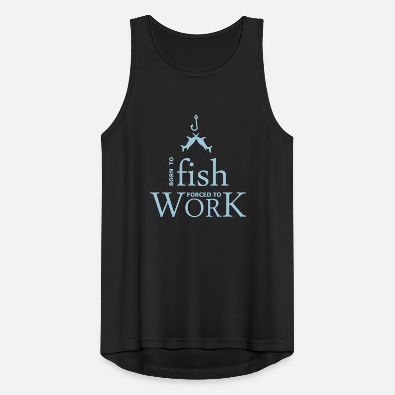 born to fish (e, 1c) Männer Tank Top atmungsaktiv