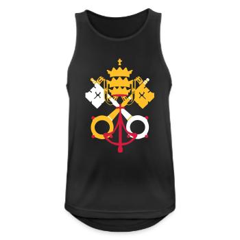 drapeau_vatican2 - Men's Breathable Tank Top - black - Front - Nick (188cm)