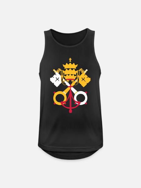 drapeau_vatican2 - Men's Breathable Tank Top - black