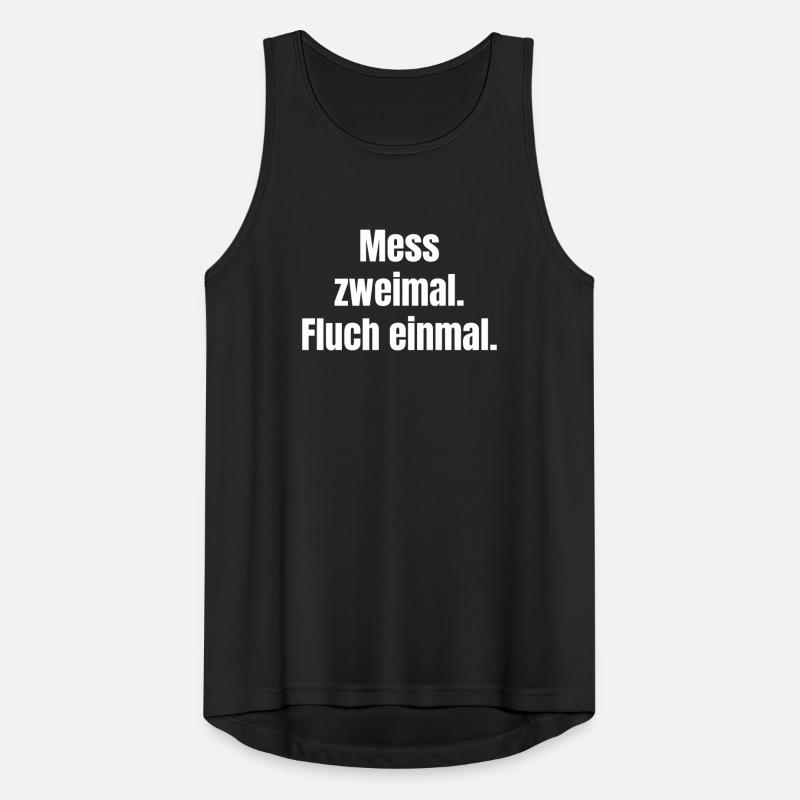 Mess zweimal Fluch einmal Männer Tank Top atmungsaktiv