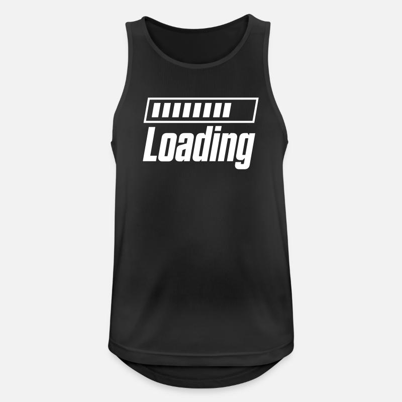 Loading Loading Bar - Men's Breathable Tank Top - black