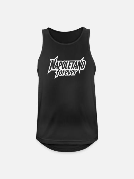 Napoletano Forever - Napoli Logodesign - Männer Tank Top atmungsaktiv - Schwarz