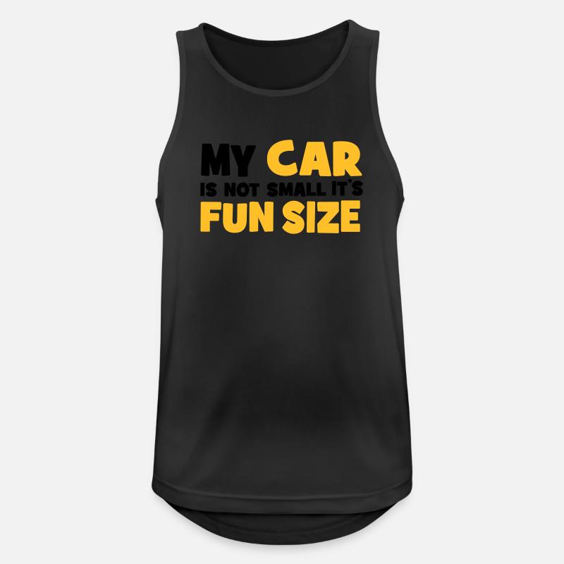 small car - Männer Tank Top atmungsaktiv - Schwarz