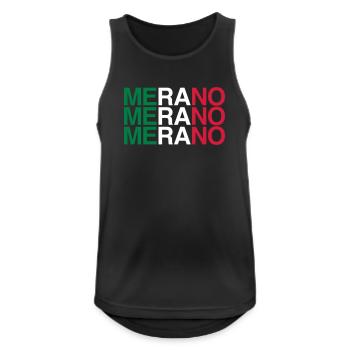 MERANO Italien Italy Flag Italia - Men's Breathable Tank Top - black - Front - Nick (188cm)