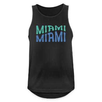 Miami - Men's Breathable Tank Top - black - Front - Nick (188cm)