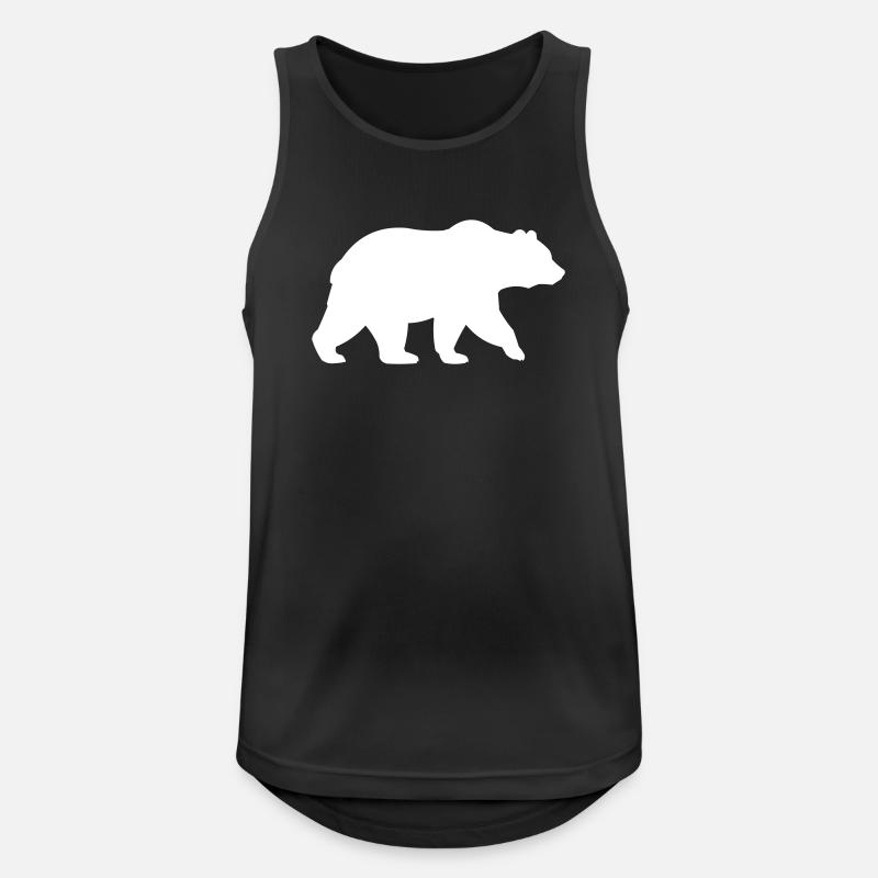 Bear - Men's Breathable Tank Top - black
