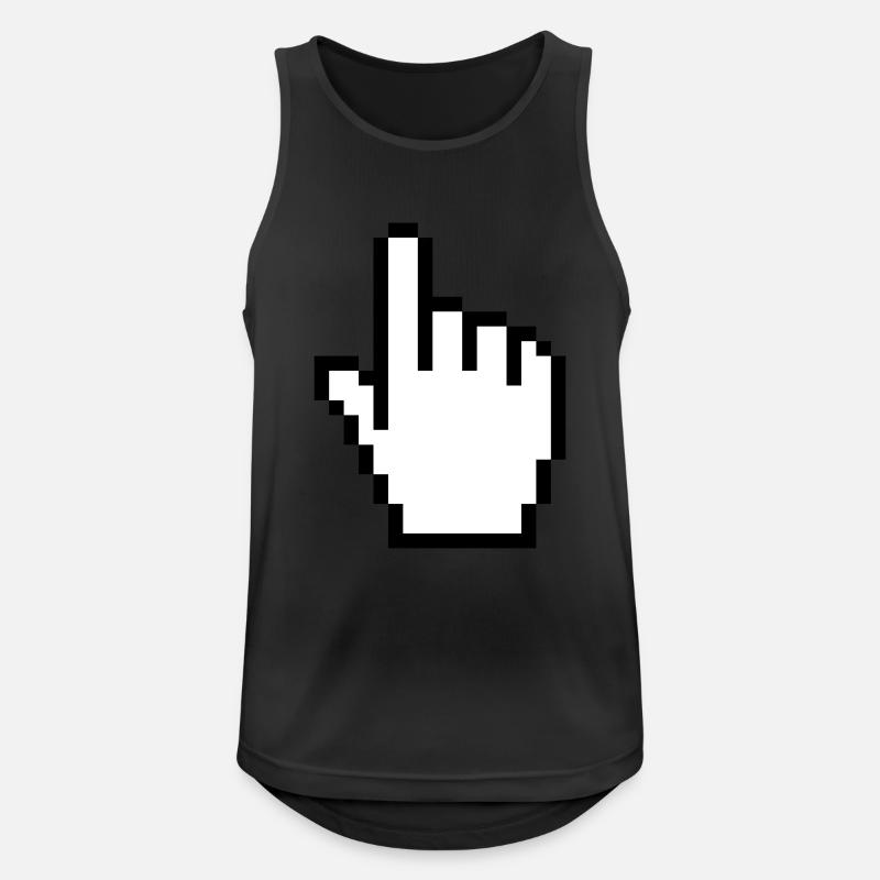 pointer / cursor - Männer Tank Top atmungsaktiv - Schwarz