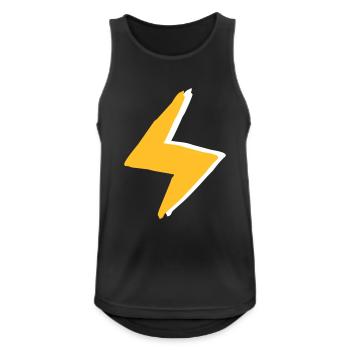 Blitz mit Superkräften - Kostüm - Männer Tank Top atmungsaktiv - Schwarz - Vorne - Nick (188cm)