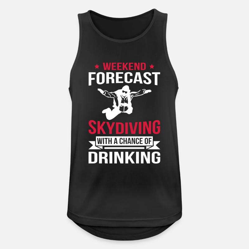 Weekend Forecast Skydiving - Men's Breathable Tank Top - black
