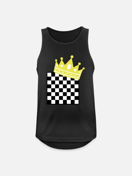 chess king - Débardeur respirant Homme - noir