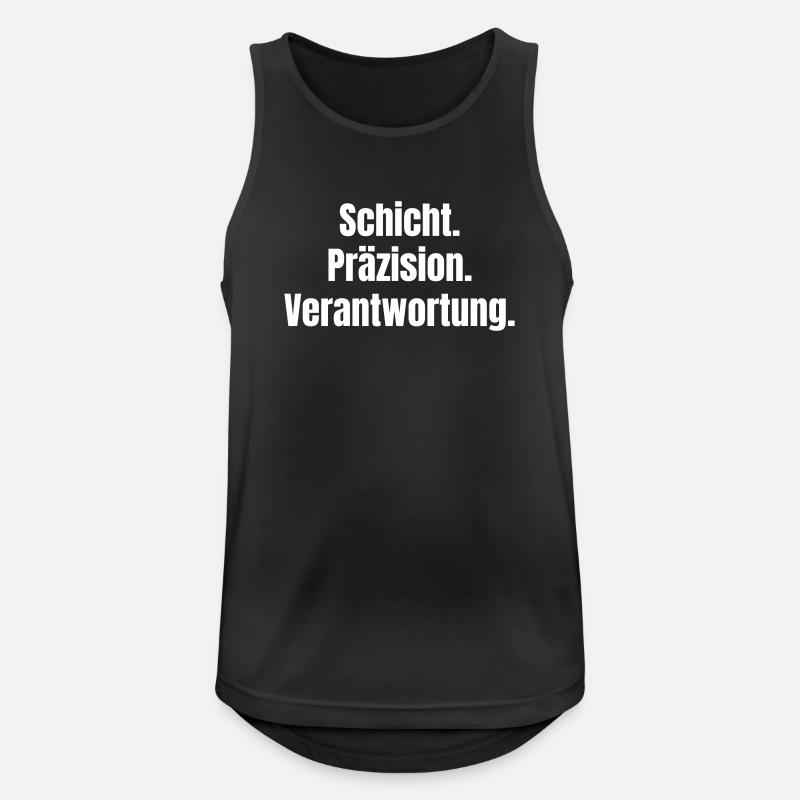 Layer. Precision. Responsibility. - Men's Breathable Tank Top - black