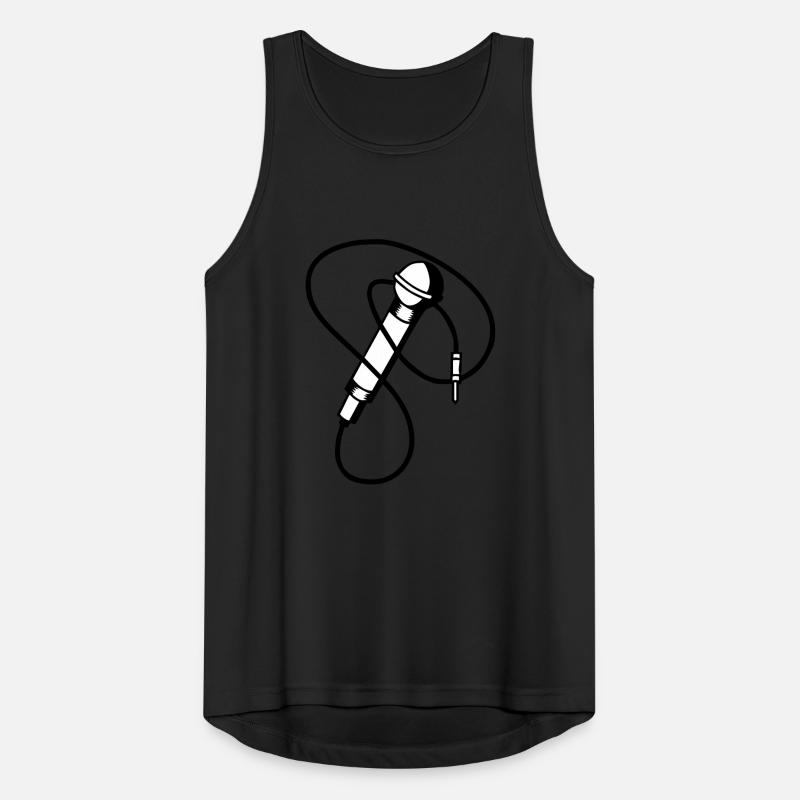 microphone Men's Breathable Tank Top