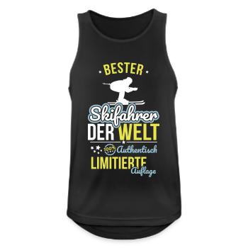 Best Skier in the World - 100% Authentic - Men's Breathable Tank Top - black - Front - Nick (188cm)