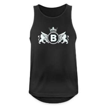 Imperial B-coat of arms with lion crown - Men's Breathable Tank Top - black - Front - Nick (188cm)