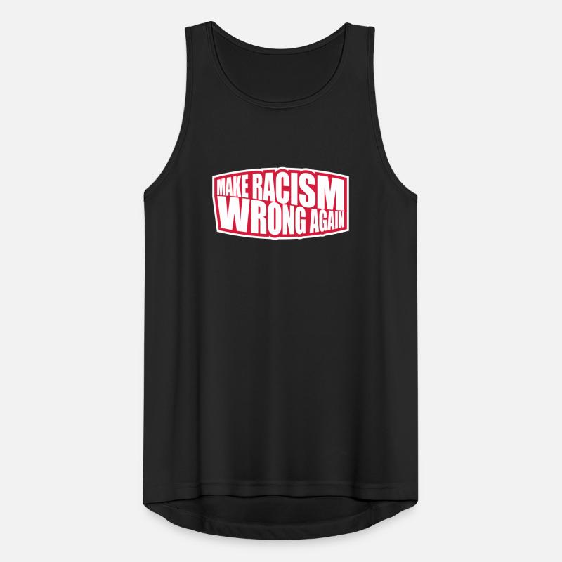 make racism wrong again Männer Tank Top atmungsaktiv