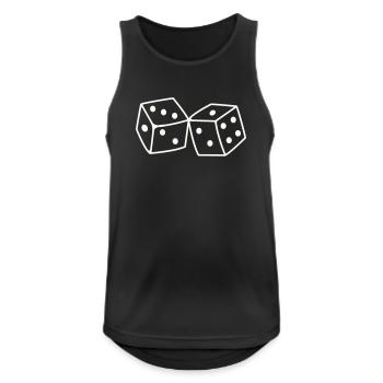 Cubes - Men's Breathable Tank Top - black - Front - Nick (188cm)