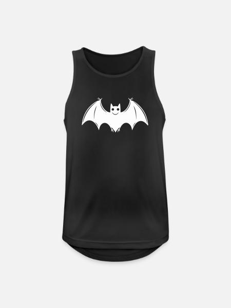 Fledermaus - Männer Tank Top atmungsaktiv - Schwarz
