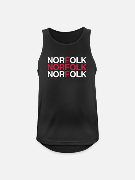 NORFOLK England Flag - Men's Breathable Tank Top - black