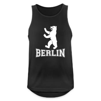 Berlin - Débardeur respirant Homme - noir - Devant - Nick (188cm)